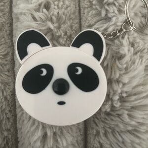 Panda Face Keychain Tape Measurer